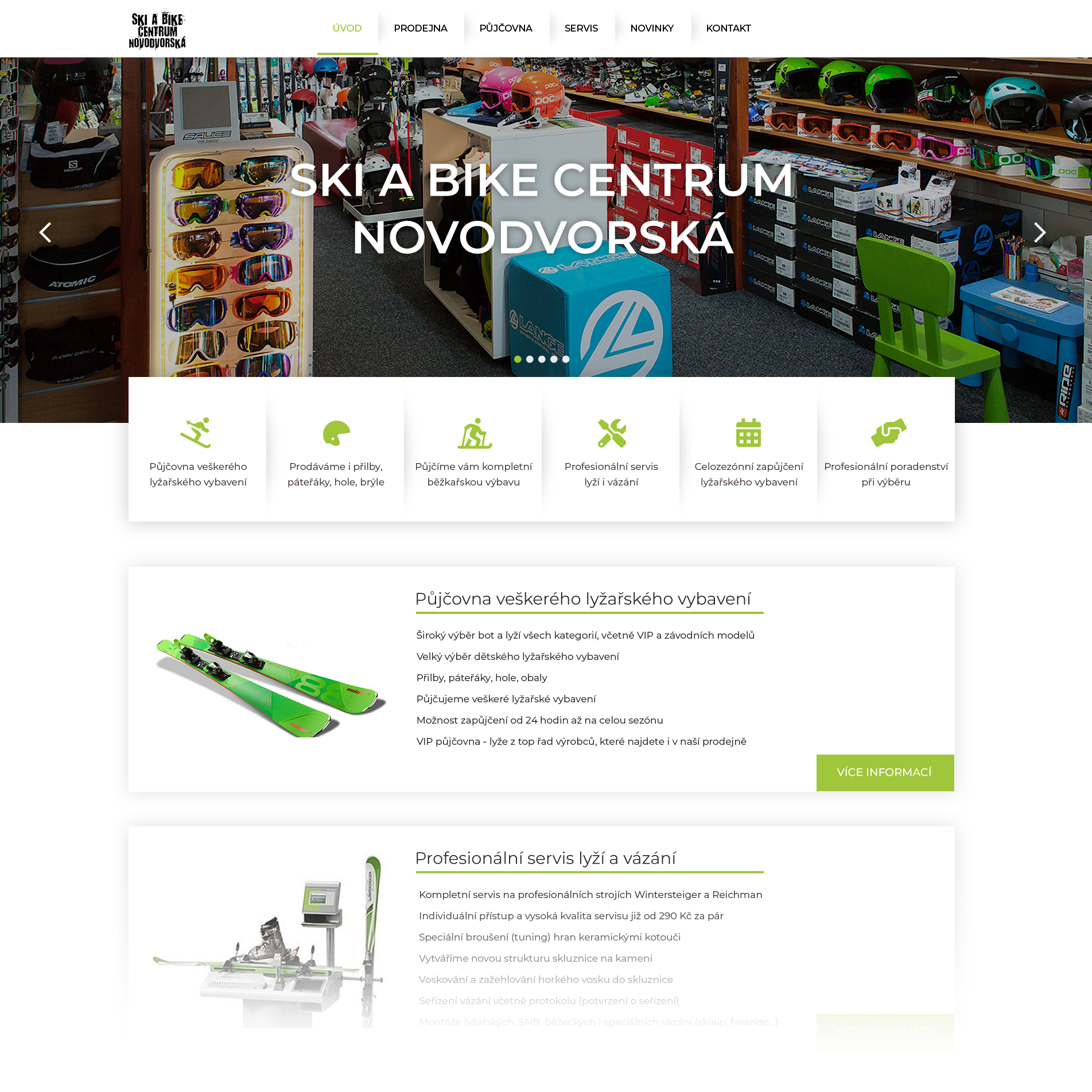 Honza Kocourek – Webdesigner - Ski a Bike centrum Novodvorská - Půjčovna, prodejna a servis lyžařského, běžkařského a snowboardového vybavení
